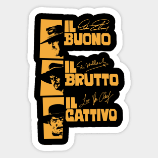 Il Buono, il Brutto, il Cattivo - Sergio Leone Sticker